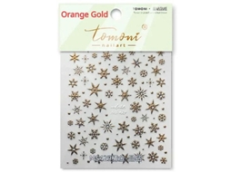 Sticker de Decoração de Unhas com Strass Brilhante e Floco de Neve Natalino 3d Autoadesivo