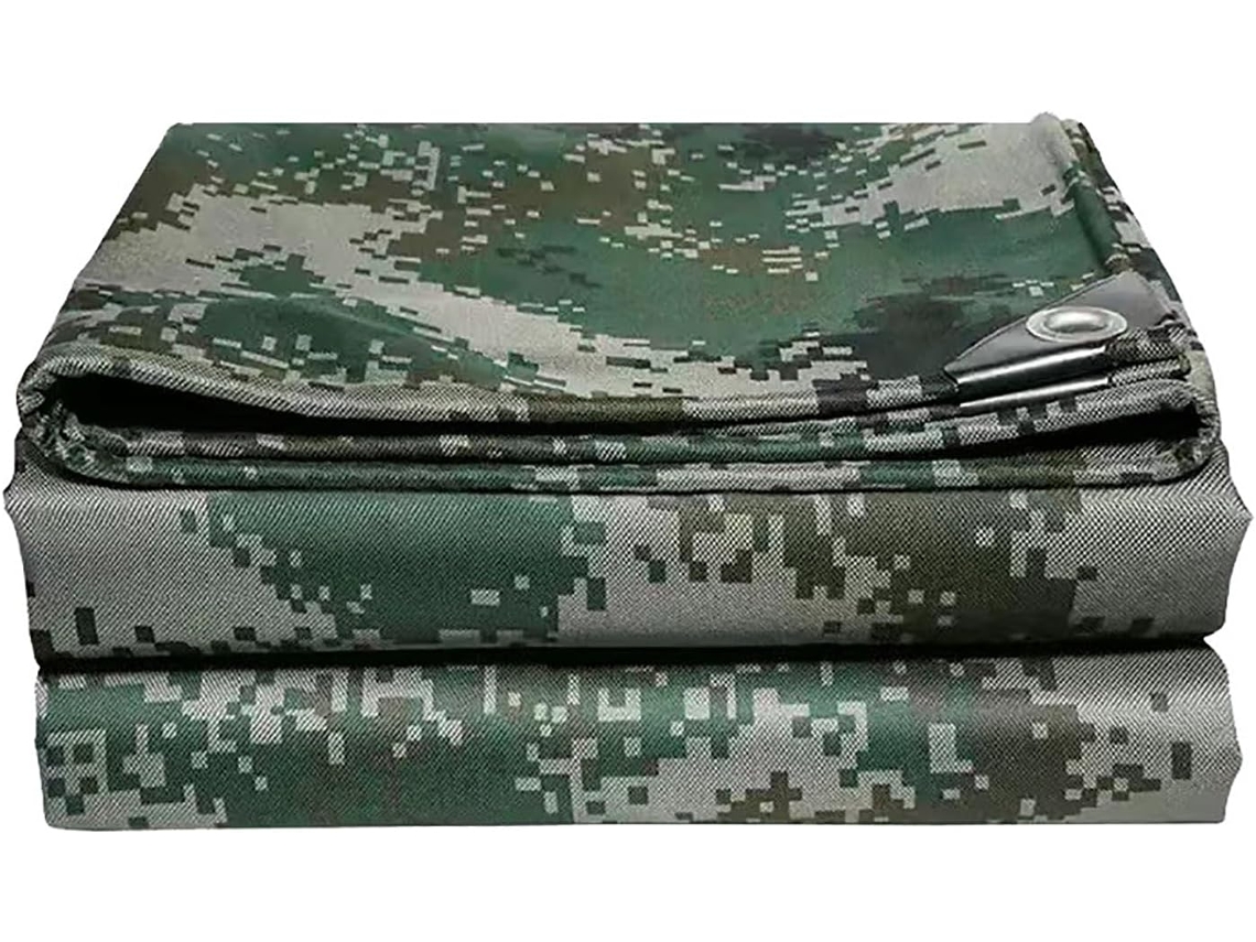 Heavy Duty Pvc Tarp With Rustproof Grommets, Outdoor Waterproof Tarpaulin Canvas, Multipurpose Protective Cover Tear