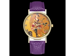 Reloj Analógico De Cuarzo Unisex Con Correa Pu Estilo Moda (morado)
