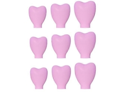 Pacote Com 3 Cerdas De Silicone Para Pincéis De Maquiagem Everley891