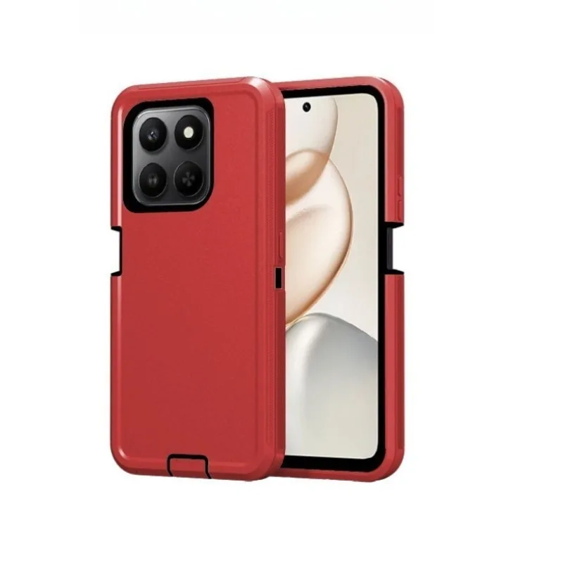 Capa Protetora Resistente A Impactos (vermelha E Preta, Honor 400 Lite)