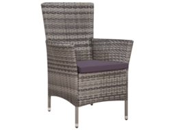 Maison Exclusive - 3 Pcs Conjunto Bistrô Vime Pe Cinzento