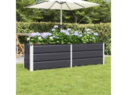 Vidaxl Floreira Antracite 160 X 40 X 45 Cm Aço