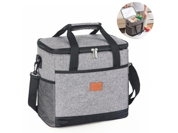 Lurelia Lancheira Térmica Portátil 15l/25l Cinza Isolada Impermeável Trabalho Viagem