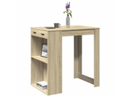 Vidaxl Mesa De Bar 102x70x103,5cm Derivados De Madeira Carvalho Sonoma