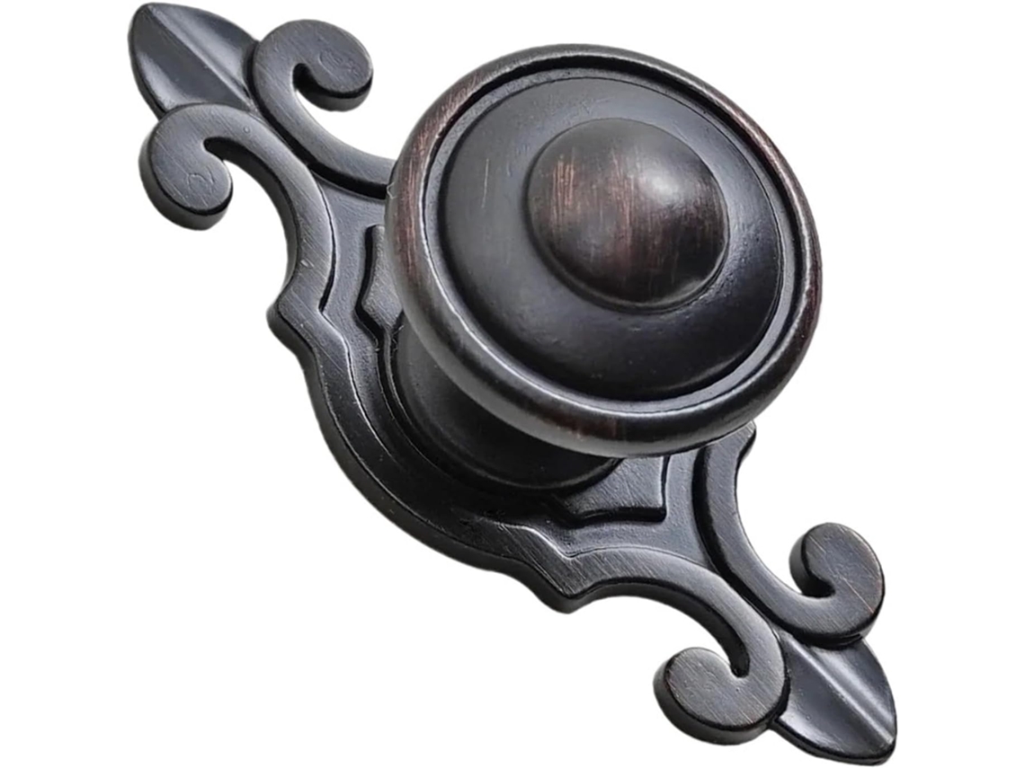 Maçaneta De Armário Vintage Em Latão, 2 Peças, Estilo Americano, Para Gaveta, Porta De Guarda Roupa, Com Furo Único Vbr