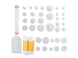 Laxiscreed Kit De 46 Moldes Em Plástico Para Decoração De Natal, Fondant, Bolos E Biscoitos