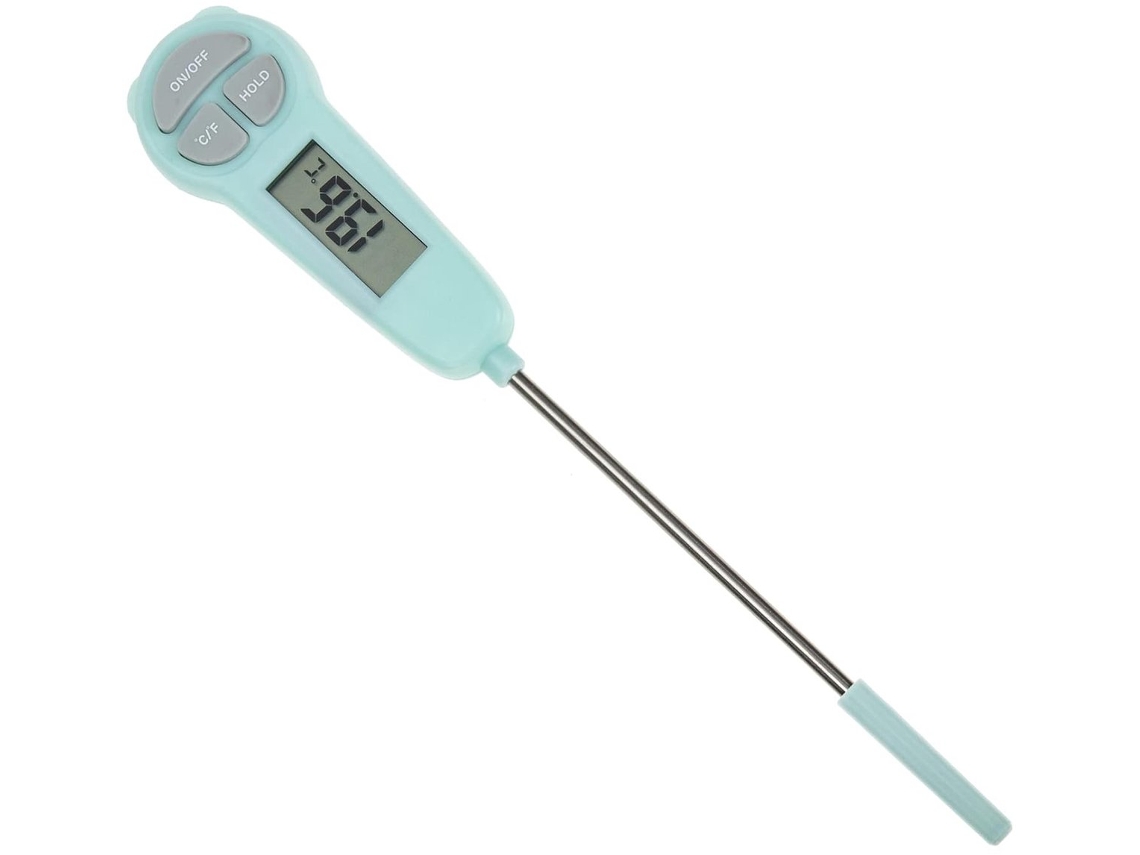 Termômetro Digital Portátil com Sensor de Alimentos e Visor LCD AQUAFORGE