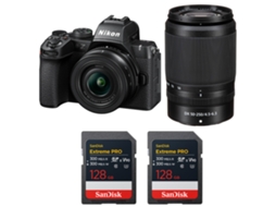 Z50 Ii + 16 50mm + 50 250mm + 2 Sandisk 128gb Extreme Pro Uhs ii Sdxc + Ebook “20 Dicas para Fotos Que Impressionam” NIKON