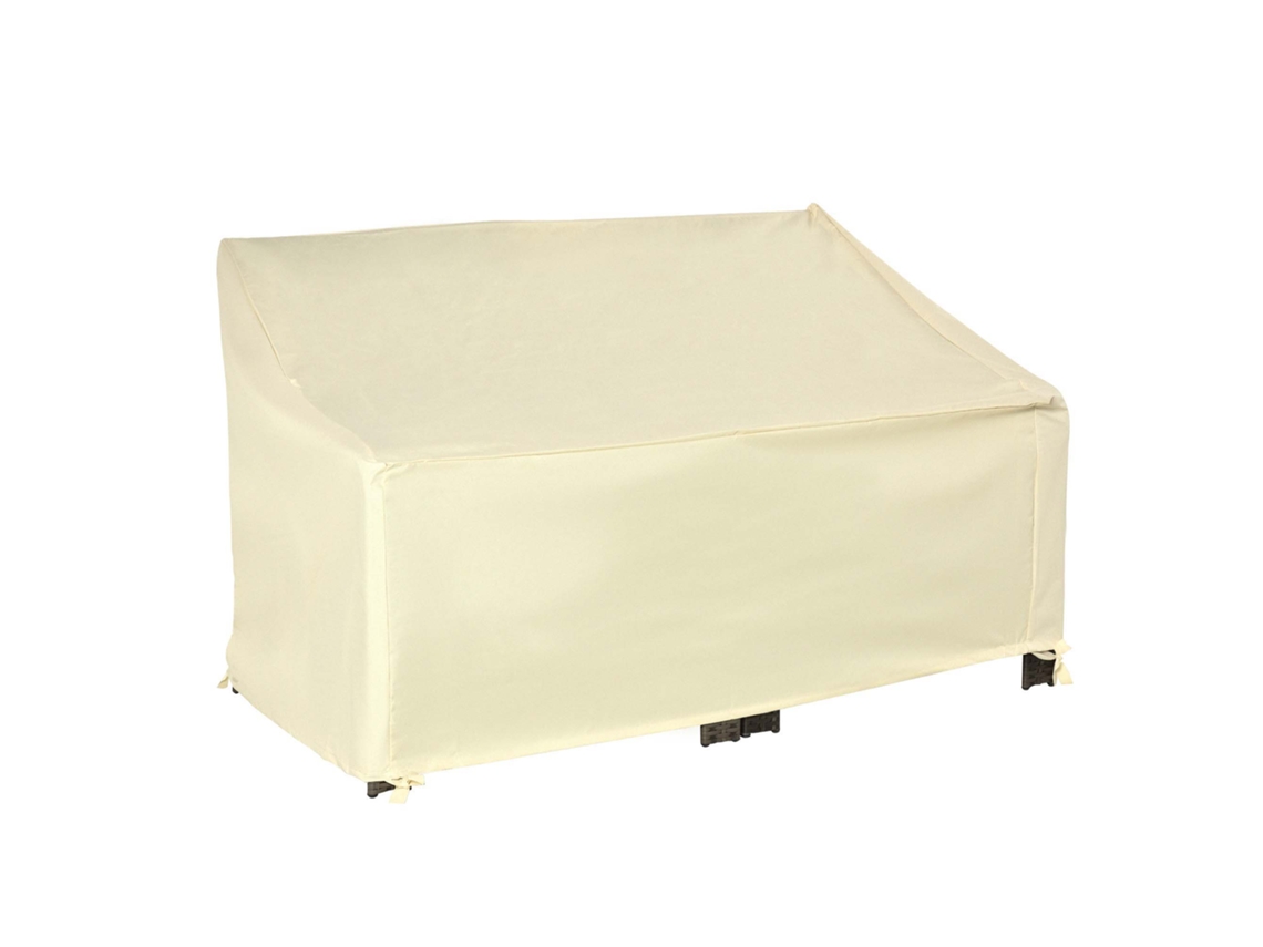 Capa Protetora para Banco 2 lugares, impermeável, 94cm, creme | S/MARCA