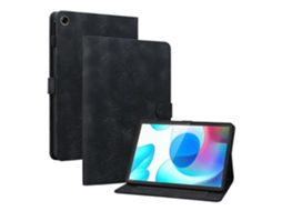 Capa De Couro Com Relevo Lily Para Tablet Realme Pad 10.4