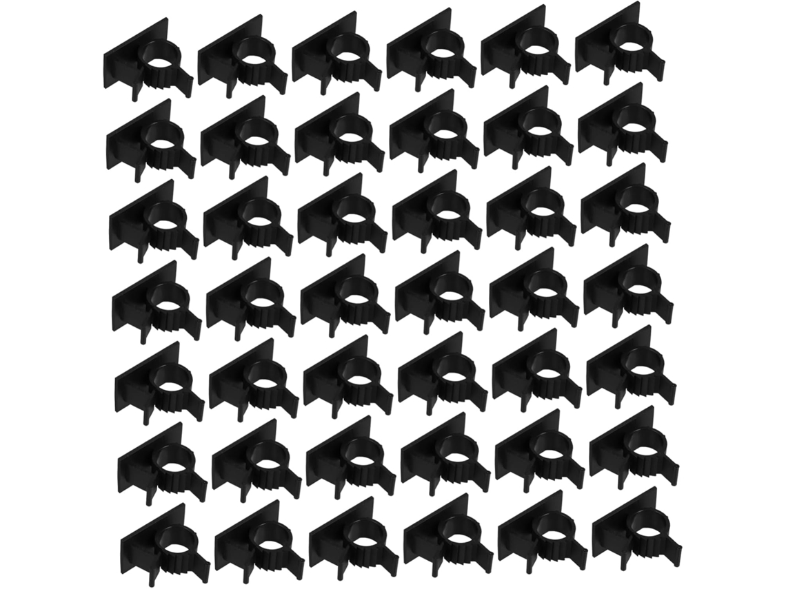Conjunto De 100 Presilhas Adesivas Organizadoras De Cabos Com Grampos De Plástico Ajustáveis Para Pa Gokoco