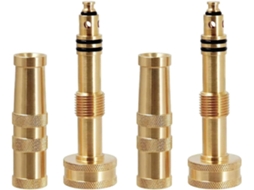 Bocal De Mangueira Jardim Heavy Duuty Em Latão, 4 Polegadas, Com