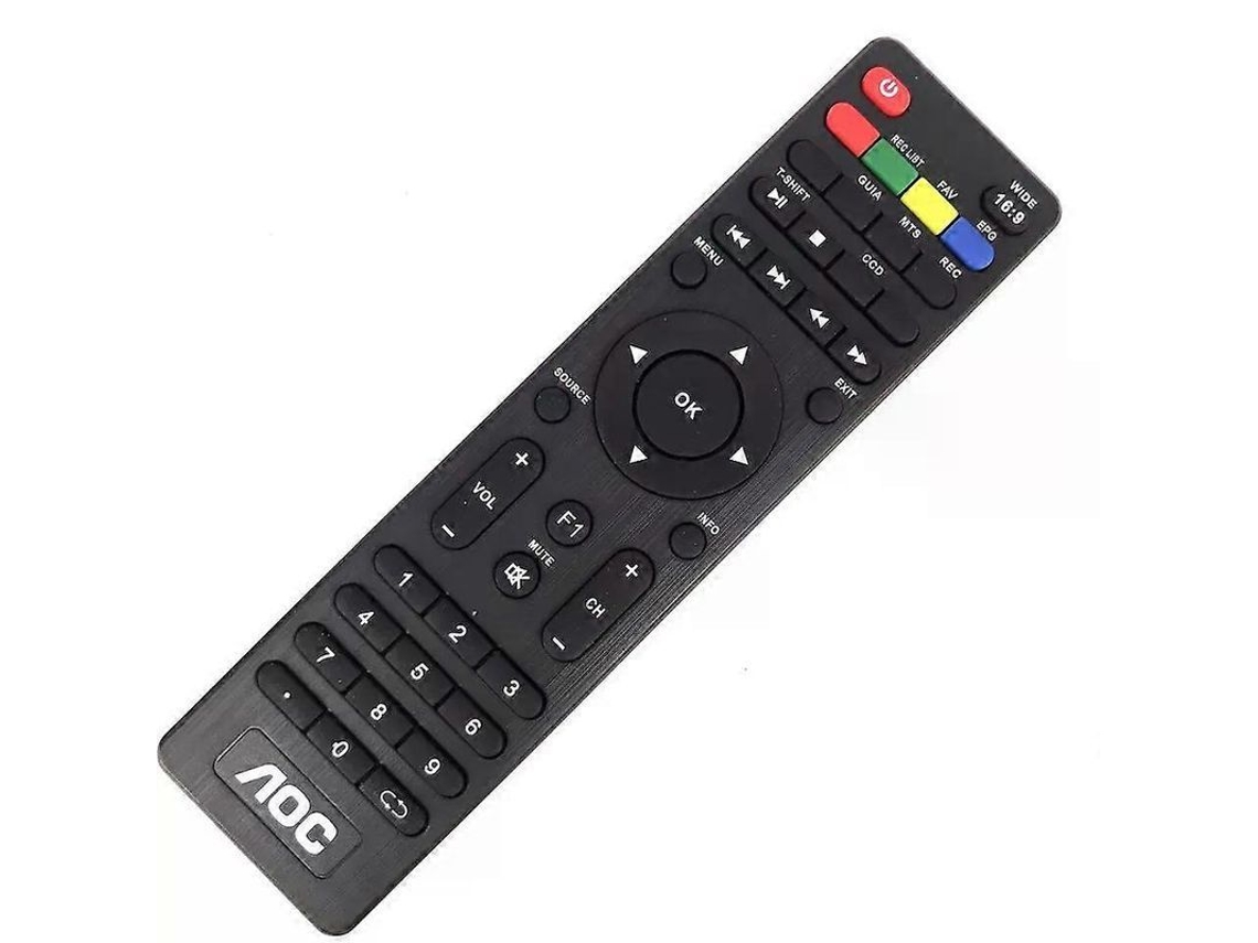 Yuru controle Remoto Original Universal Smart para Tv Aoc Lcd Led Novo