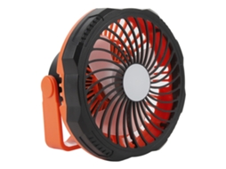 Ventilador De Campismo Laxiscreed Com 4 Velocidades E Iluminação Led Ajustável Para Conforto Ao Ar Livre