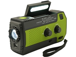 Rádio Portátil Am/fm - Alto falante de Sobrevivência, Lanterna, Pilhas para Camping, Trilhas, Atividades Ao Ar Livre e Emergências SFUSHOS