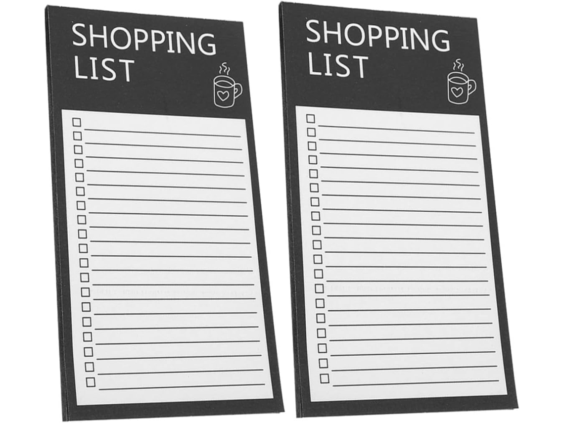 2 peças bloco de notas magnético geladeira design único Cursos De Carnet Portátil Prática Para Notas Compras