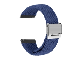 Bracelete Entrançada Solo loop Ajustável para Haylou Solar Plus RT3 Azul