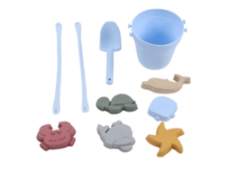 Mali conjunto Brinquedos Praia Silicone Balde Pá Animais Corda Brincadeira Infantil