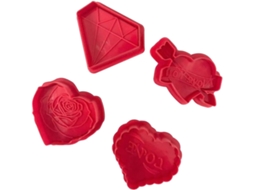 De 12 Moldes De Rosas Com Êmbolo De Mola E Relevo, Moldes De Plástico Para Fondant, Utensílios De Gokoco
