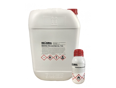 Pack Resina Poliéster 25 kg + Catalizador 500 gr