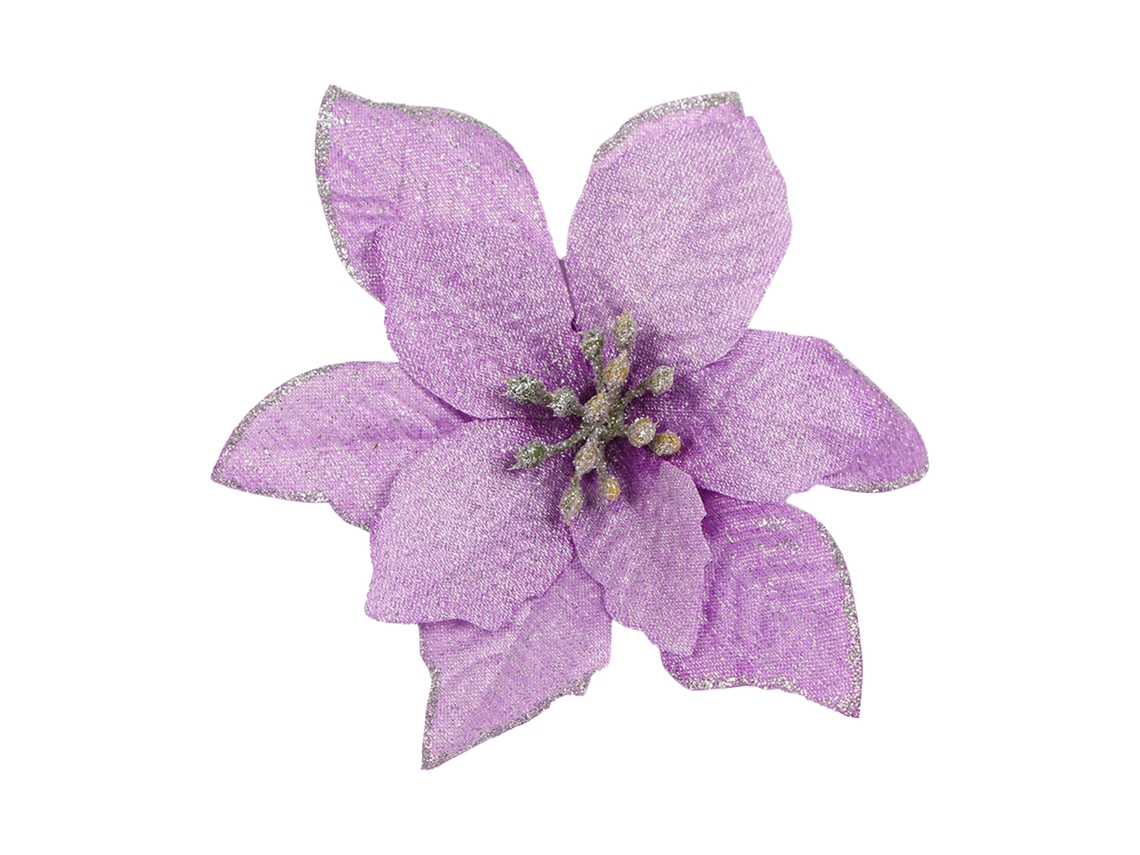 Acessórios de natal purple para árvore com flores e decorações douradas LAXISCREED