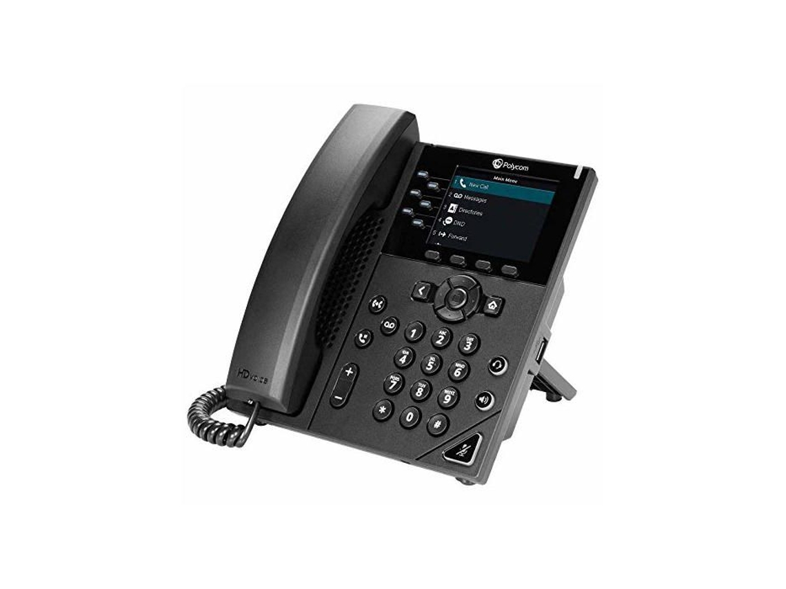 Telefone Voip Polycom Vvx 350 6 Linhas Dual Ethernet 10/100/1000 Viva Voz