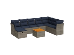 Garden Sofa Set, Garden Sofa Sets Vidaxl Cinzeto Rattan / Vime (n/a)