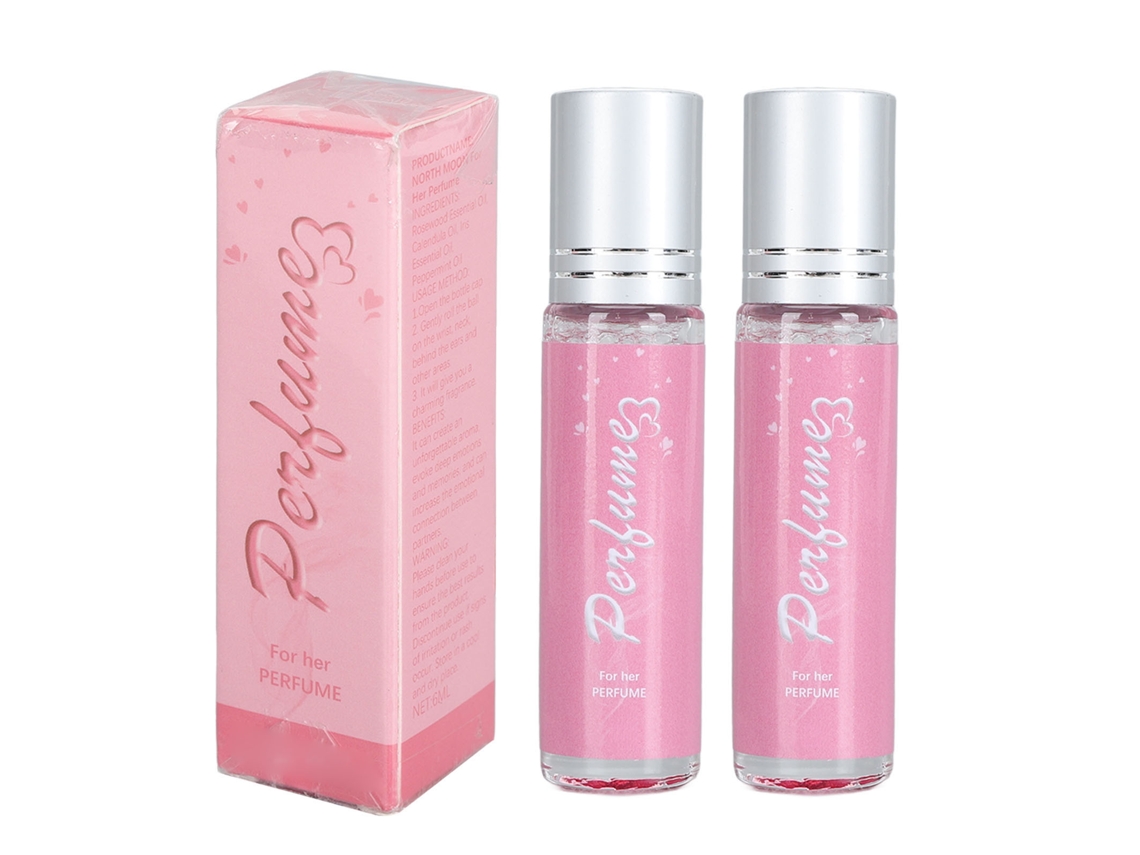 2pcs Perfume Roll-on Feminino 6ml, Ideal Para Presentes, Aroma Duradero E Portátil