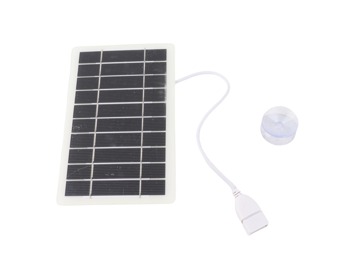 Painel Solar Portátil Usb 2w 5v De Silício Policristalino Para Emergência
