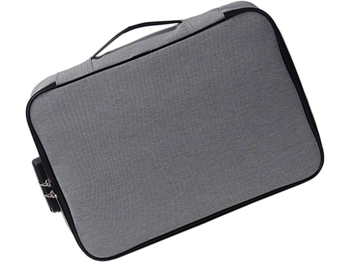 Bolsa Organizadora De Documentos Em Tecido Catiônico Com Trava, Bolsa