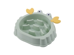 Tigela para Animais de Estimação, para Alimentação Lenta, Comedouro Anti engasgo, Caranguejo, Prática para Cães Verde AQUAFORGE