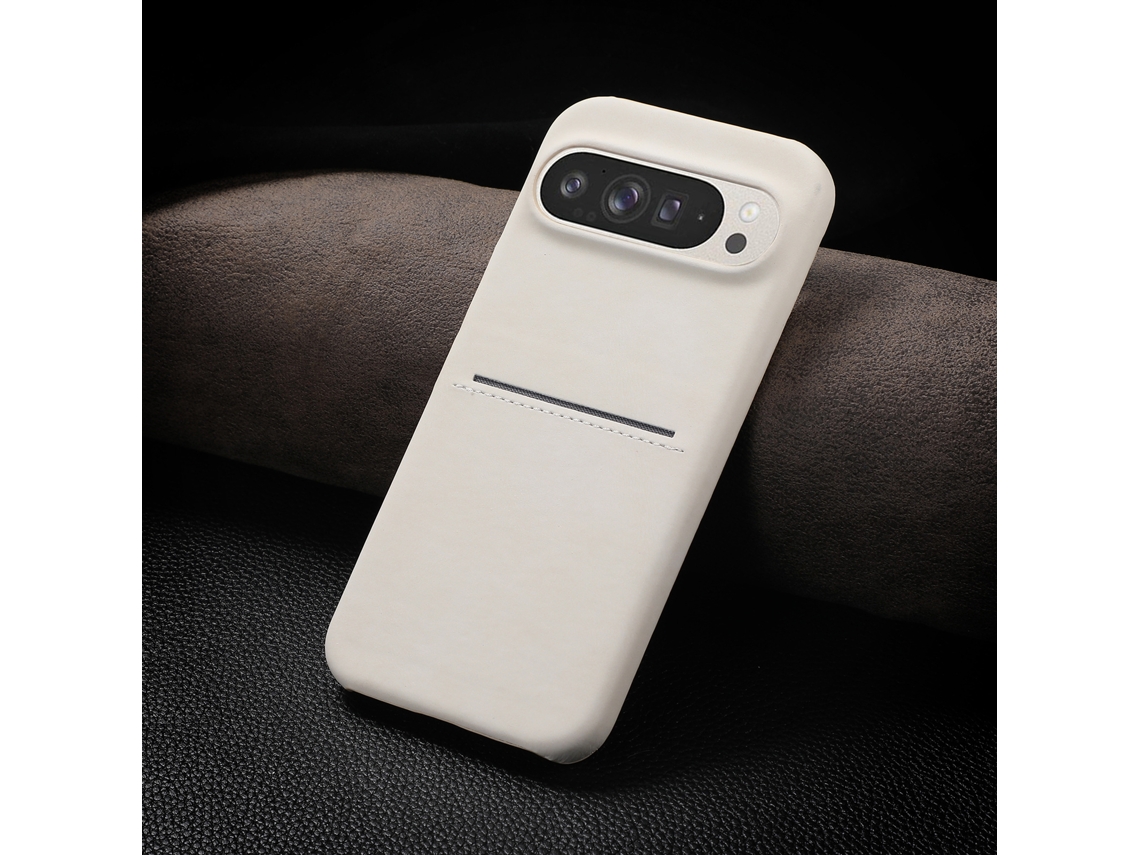 Capa Cartões Para Google Google Pixel 8a Yuysan Pele Branco