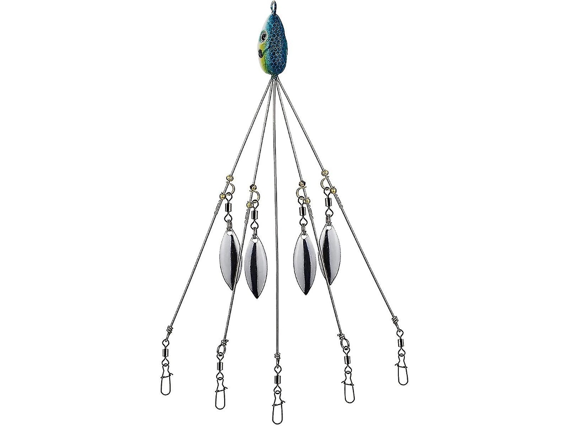 Kit De Armadilha Para Pesca De Striped Bass E Pesca Em Água Doce Com Swimbaits, Compatível Com Rigs De Guarda Chuva, Azul C12. Sygo