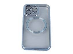 Aetheria capa Magnética para Iphone 13 Pro Max Fina Absorção de Choque Carregamento Sem Fio Azul Eletroplating