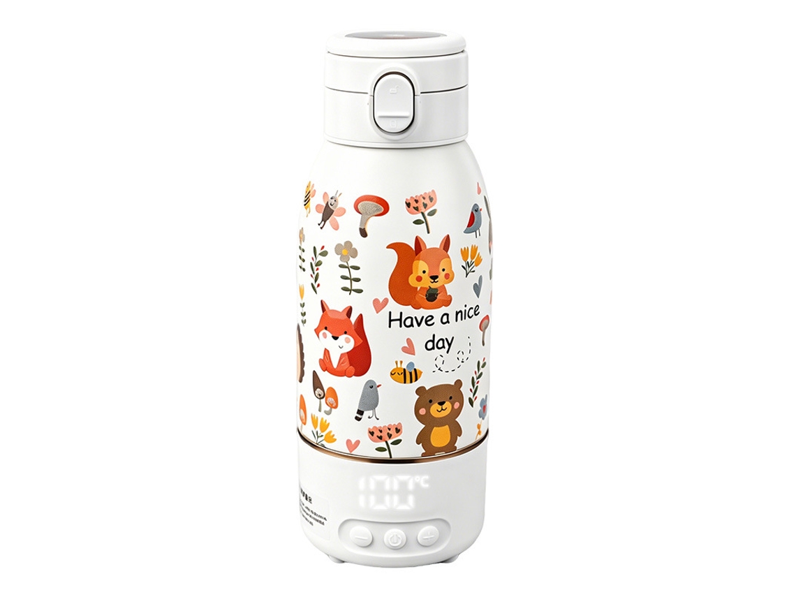 Aquecedor elétrico portátil com diversas configurações de temperatura, ideal para casa, viagens e mesa de trabalho.