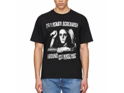 Rockinstone Halloween Movie A Little Screamish Black Adult T-shirt Size:m