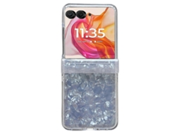 Conjunto De Três Peças De Capas Para Celular Com Textura Perolada Em Formato De Concha Para Motorola Razr 40 Ultra.