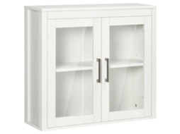 Armário de Banheiro BTFORUS suspenso, vidro, 60x19.5x54cm, branco