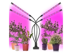 Lâmpada De Cultivo De 40w Per Piante Com 156 Leds E Iluminação De 360º Para Horticultura. Possui 4 Cabeças De Led, Espectro Comple Aquaforge