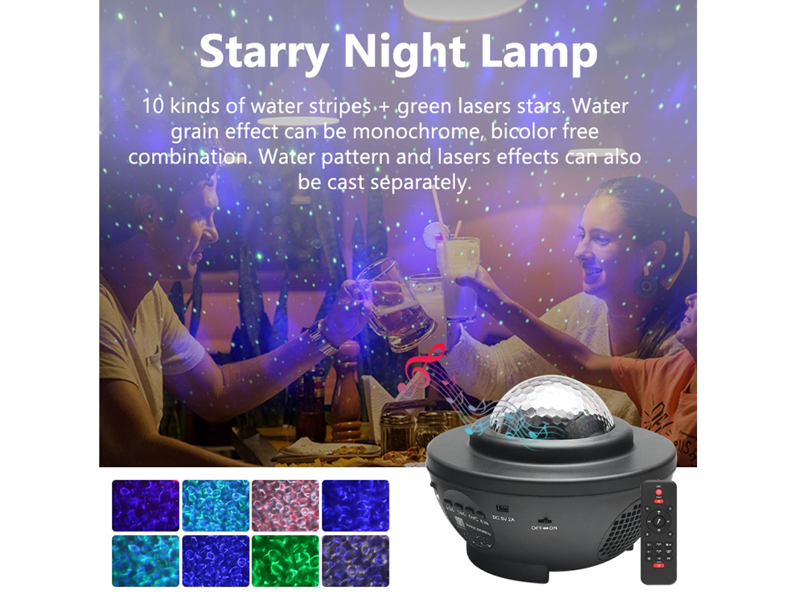 Projetor de Estrelas LAXISCREED com Bluetooth e Ondas