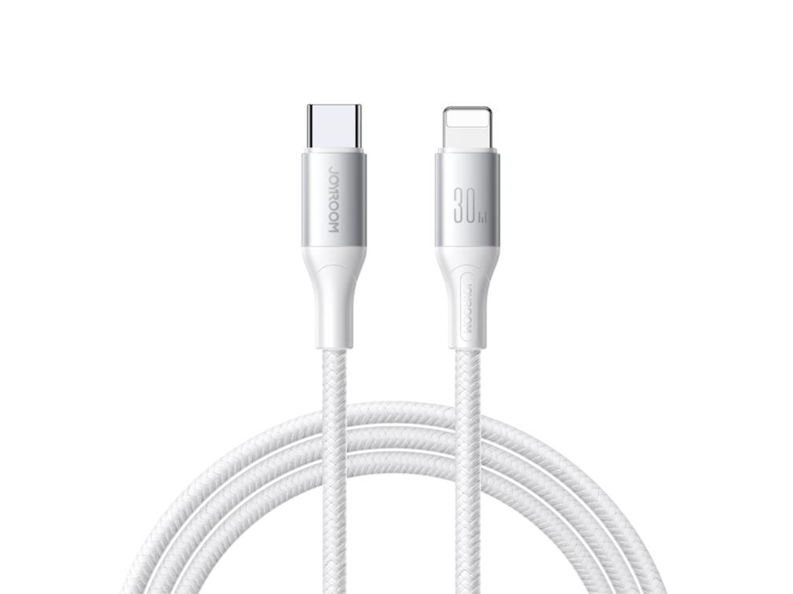 Cabo de Carregamento Rápido Tipo C para 8 Pinos 1m branco XIAOMOYU