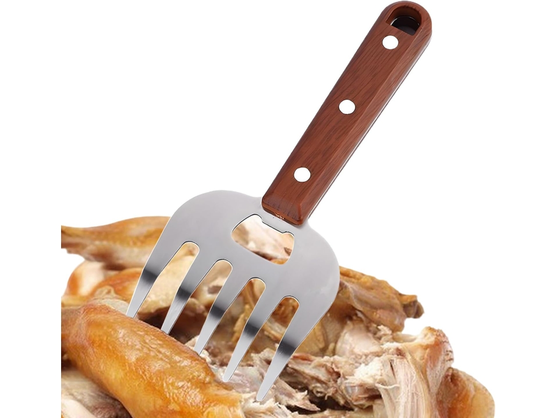 Pinças Ergonômicas Para Cortar Carne Acessório Churrasco Garfo De Aço Inoxidável Desfiar Ideal Grelhar, Dia Dos Pais