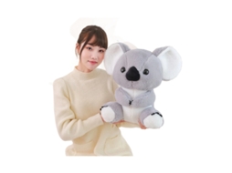 Coala de Pelúcia de Coelho Brinquedo Macio de Pelúcia para Zoológico, Presente Marrom Escuro CHABERLU