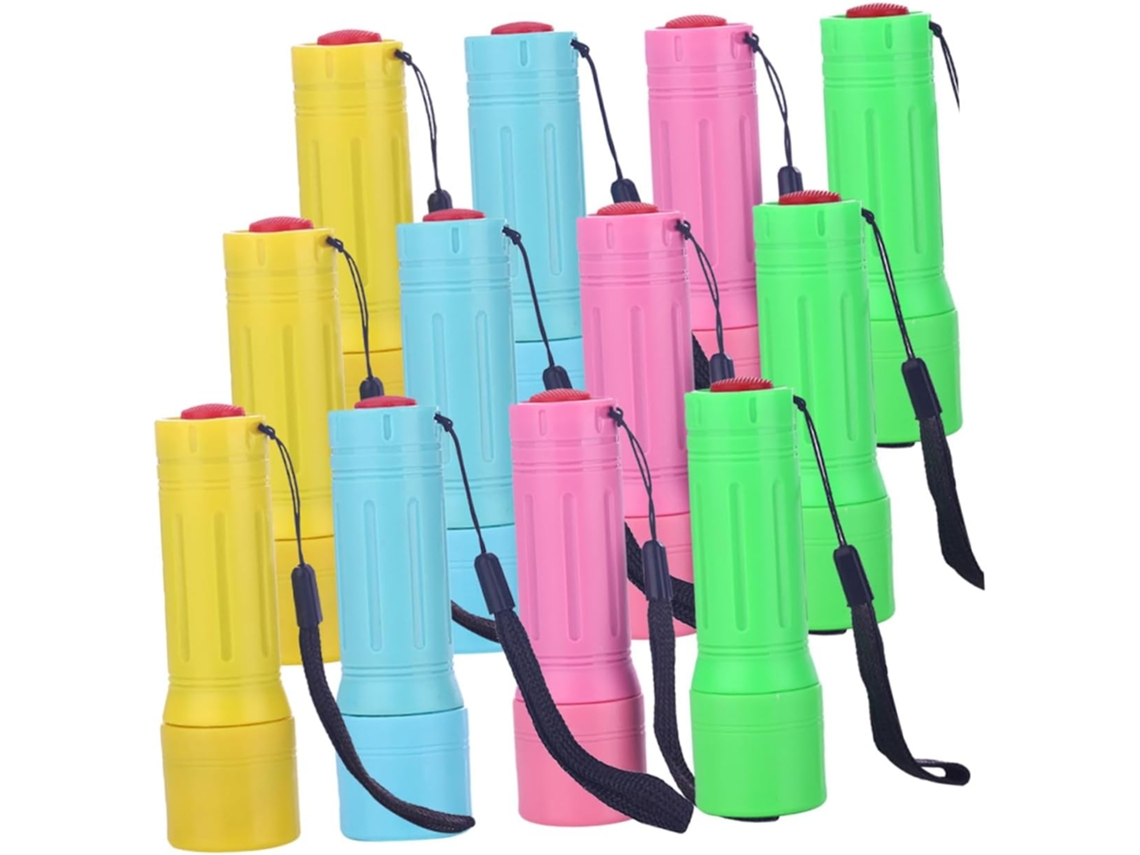Conjunto de 12 mini lanternas LED recarregáveis Stobaza, para festas, camping e trilhas