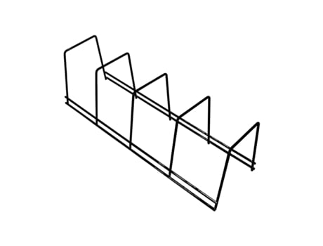 Suporte para Pratos e Panelas com 4 Secções 12x38,5x11,5cm Preto 7house