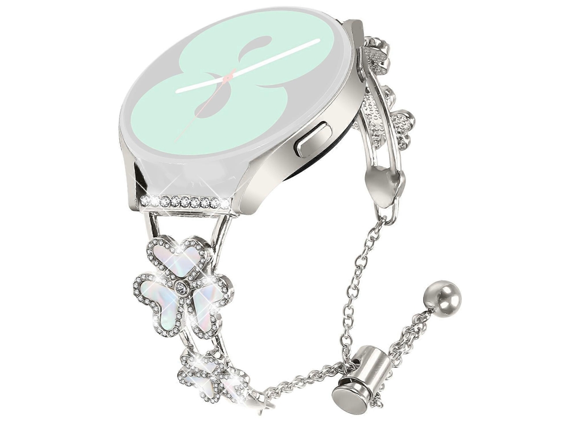 Lurelia Pulseira De Substituição, Compatível Com Relógio Huami Amazfit Gts 2e Metal E Decoração Trevo Em Forma Coração Starlight