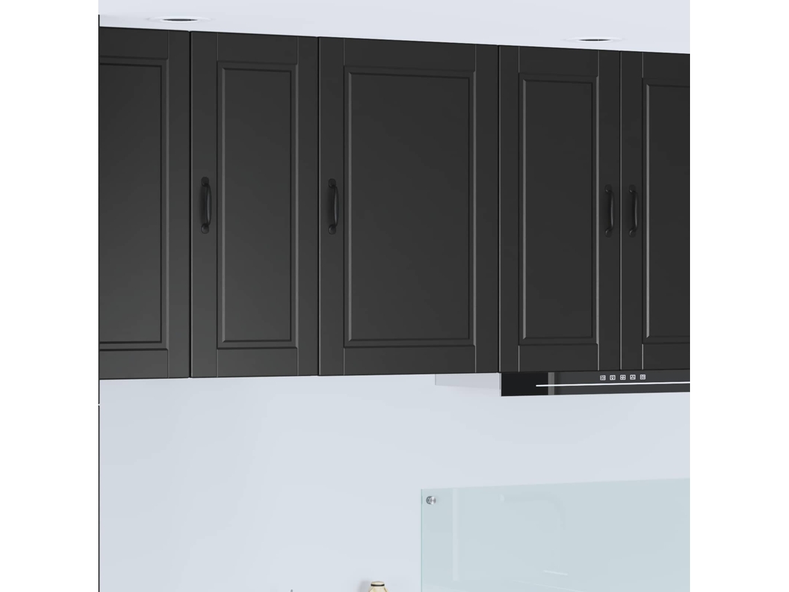 Vidaxl Armário De Parede Porto Preto 50 X 31 X 80 Cm
