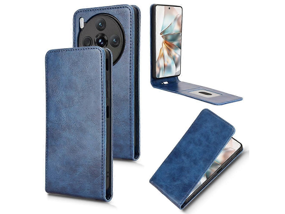 Capa De Couro Com Flip Vertical Magnético Para Celular