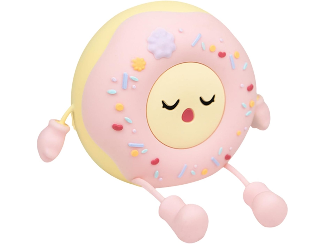 Luminária noturna infantil com design animado, recarregável e